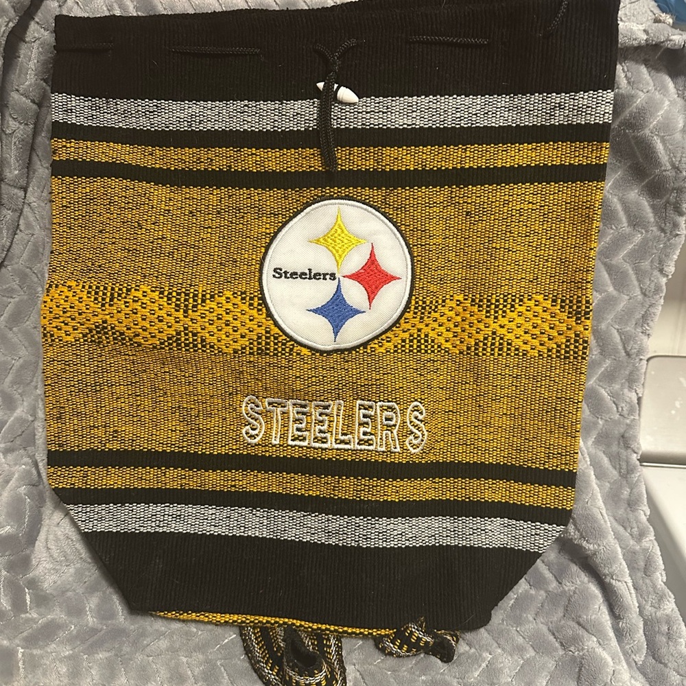Steelers Black and Gold Knit Bag
